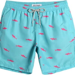 maamgic Mens Swim Trunks Quick Dry Swim Shorts with Mesh Lining