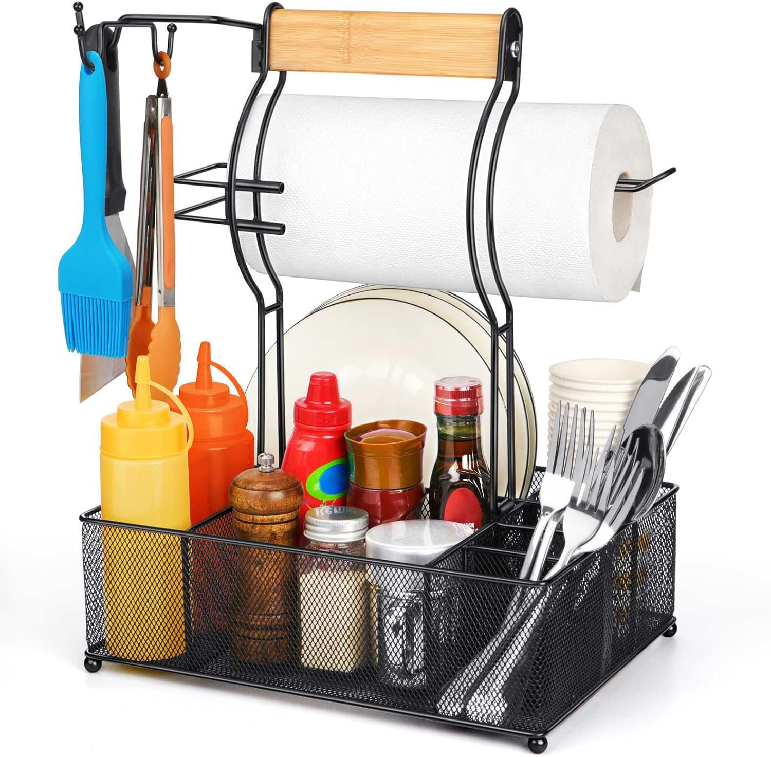 Picnic Condiment Utensil Caddy