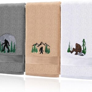 3 Pcs Bigfoot Hand Towels