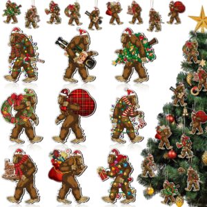 Bigfoot Christmas Tree Ornament Set 27 pc