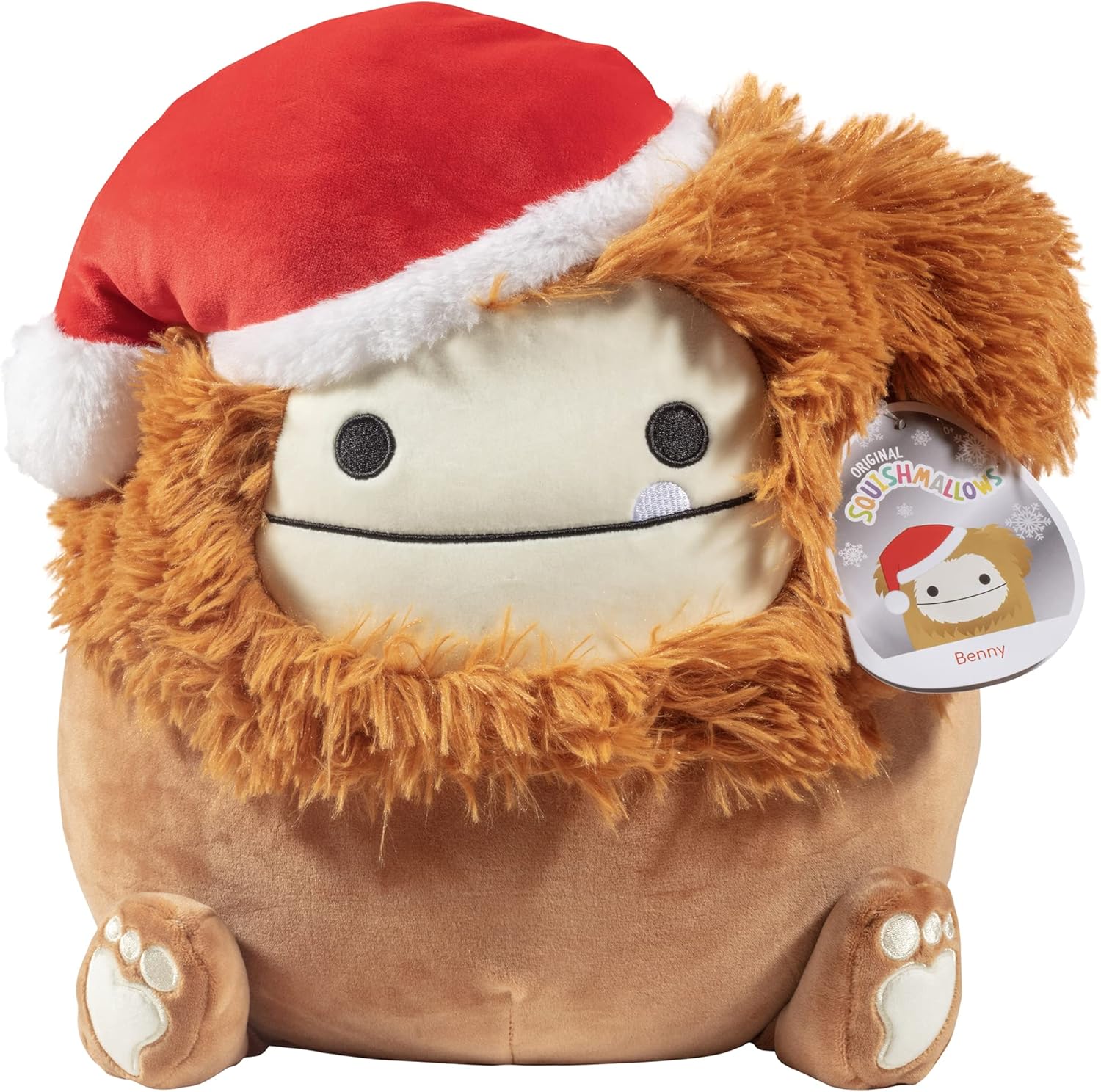 Squishmallows Benny The Santa Bigfoot