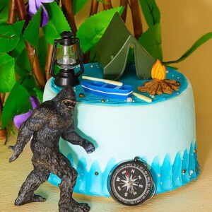 12 Pcs Bigfoot Camping Cake Topper